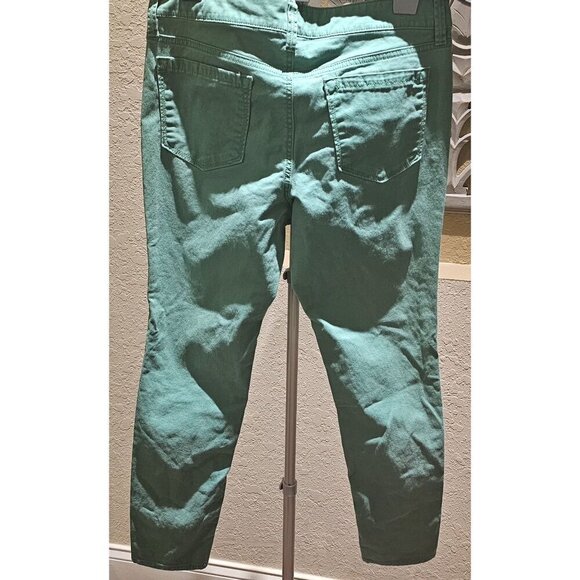 Ann Taylor Loft Women's Green Skinny Ankle Jeans Size 6 Cotton - Picture 2 of 9